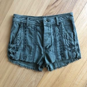 Free People denim and lace shorts, size 2 NWOT